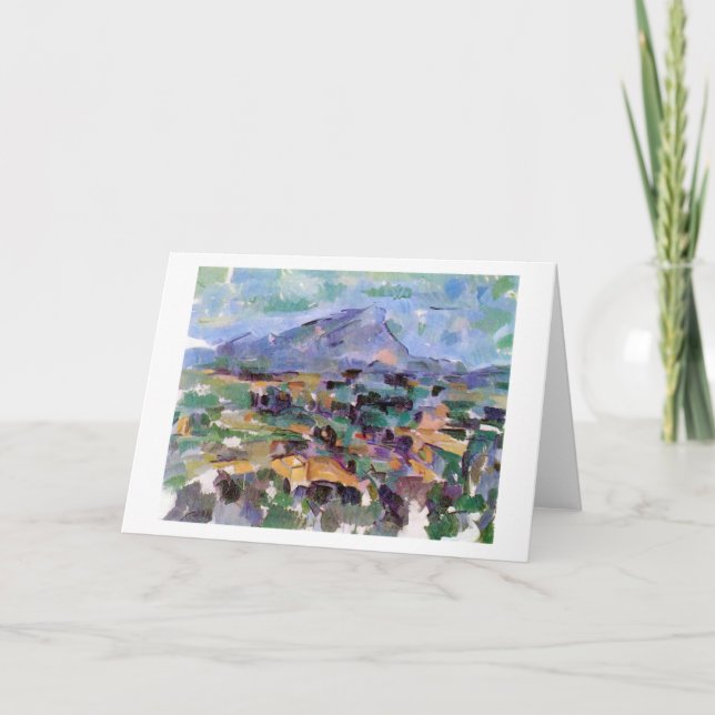 Mont Sainte-Victoire, Paul Cezanne Kort (Framsida)