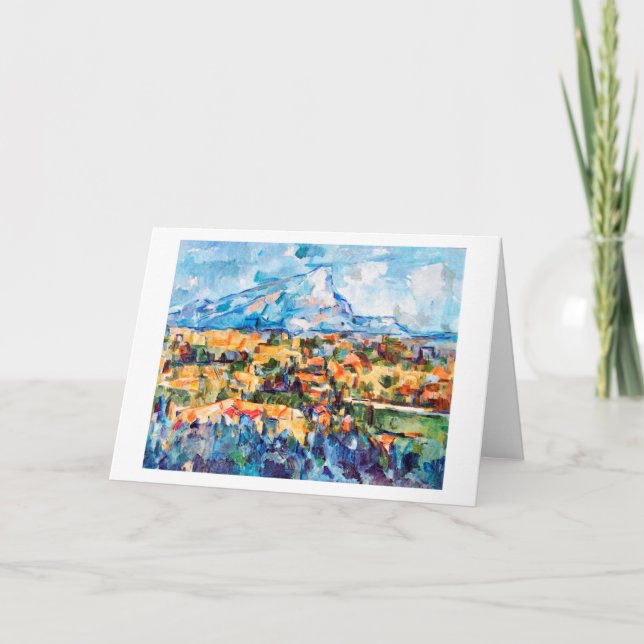 Mont Sainte-Victoire, Paul Cezanne Kort (Framsida)