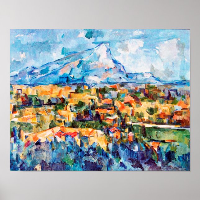 Mont Sainte-Victoire, Paul Cezanne Poster (Framsidan)