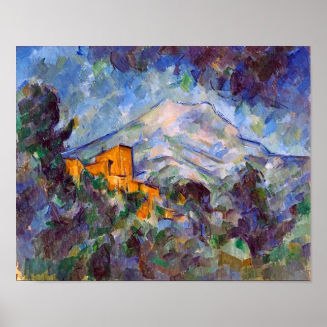 Mont Sainte-Victoire, Paul Cezanne Poster (Framsidan)