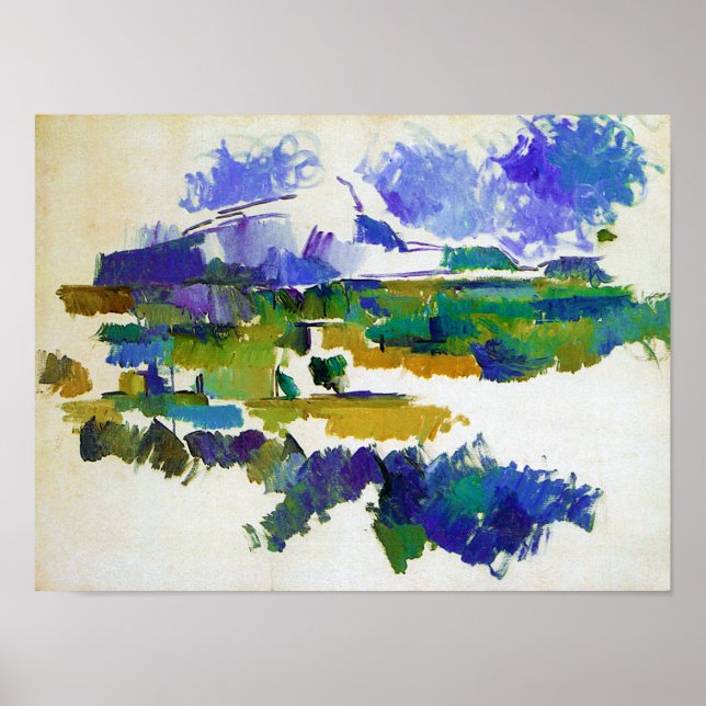 Mont Sainte-Victoire, Paul Cezanne Poster (Framsidan)
