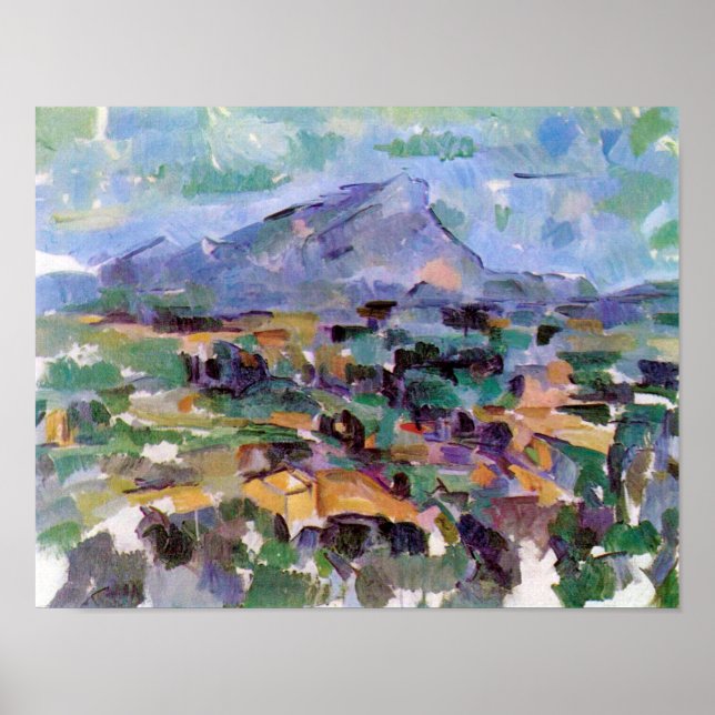 Mont Sainte-Victoire, Paul Cezanne Poster (Framsidan)