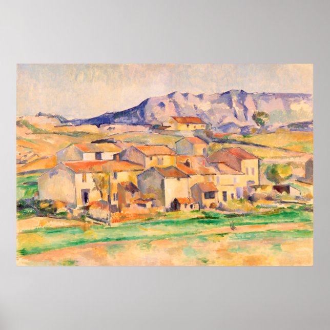 Mont Sainte-Victoire Paul Cezanne Poster (Framsidan)