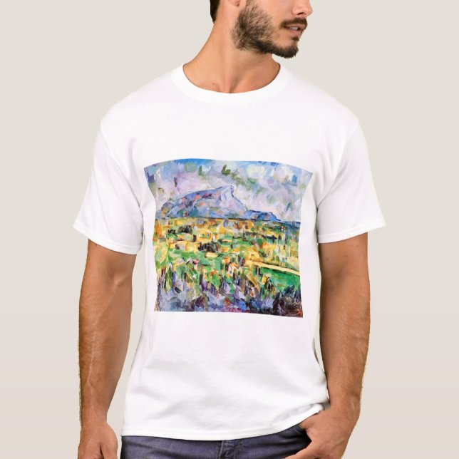 Mont Sainte-Victoire, Paul Cezanne T Shirt (Framsida)