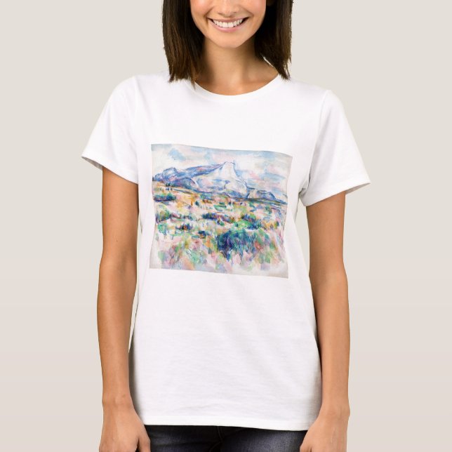 Mont Sainte-Victoire, Paul Cezanne T Shirt (Framsida)