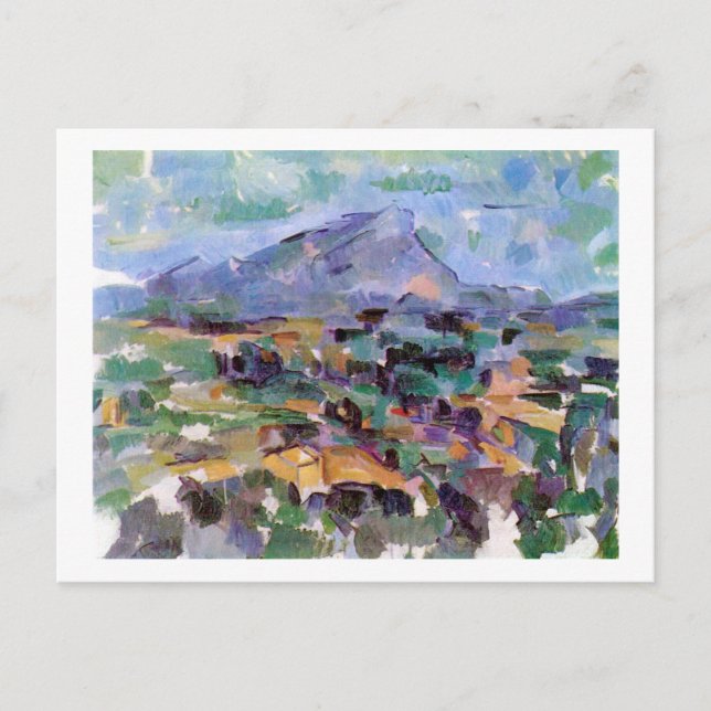 Mont Sainte-Victoire, Paul Cezanne Vykort (Framsida)