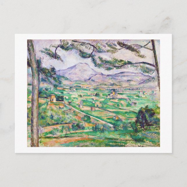 Mont Sainte-Victoire, Paul Cezanne Vykort (Framsida)