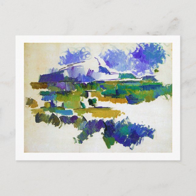 Mont Sainte-Victoire, Paul Cezanne Vykort (Framsida)