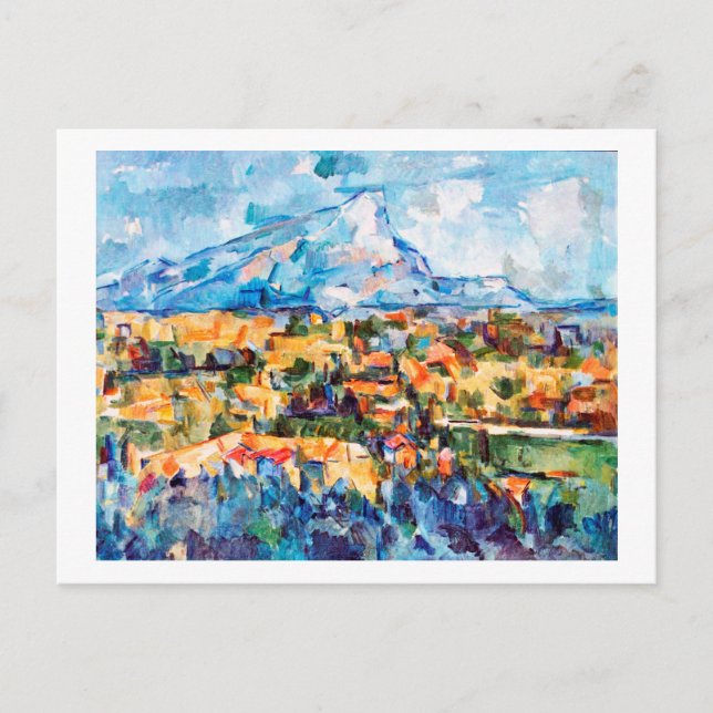 Mont Sainte-Victoire, Paul Cezanne Vykort (Framsida)