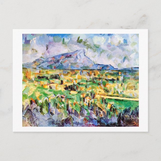 Mont Sainte-Victoire, Paul Cezanne Vykort (Framsida)
