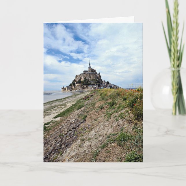 Mont-Sanktt-Michel Normandy, frankrike Kort (Framsida)