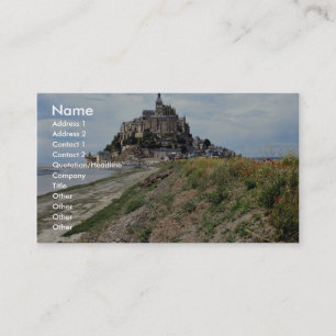 Mont-Sanktt-Michel Normandy, frankrike Visitkort