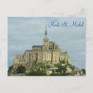 Mont Sint Michel Unesco Heritage site, Frankrike Vykort