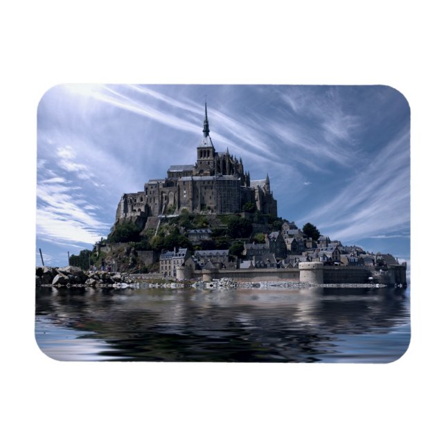 Mont St Michel Church Normandy Magnet (Horisontell)