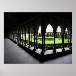 Mont-St-Michel Cloister Poster