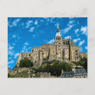 Mont St Michel, Frankrike - vykort