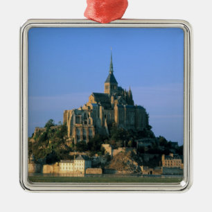 Mont St Michel, Manche, Normandie, Frankrike Julgransprydnad Metall