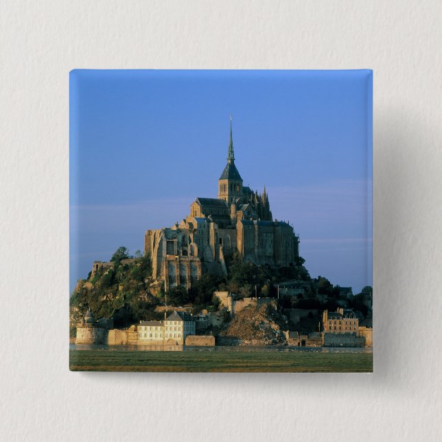 Mont St Michel, Manche, Normandie, Frankrike Knapp (Framsida)