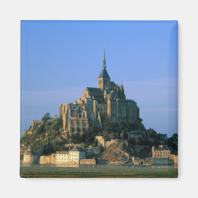 Mont St Michel, Manche, Normandie, Frankrike Magnet (Framsidan)
