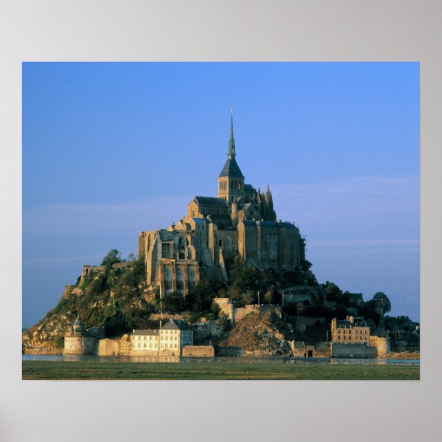 Mont St Michel, Manche, Normandie, Frankrike Poster (Framsidan)