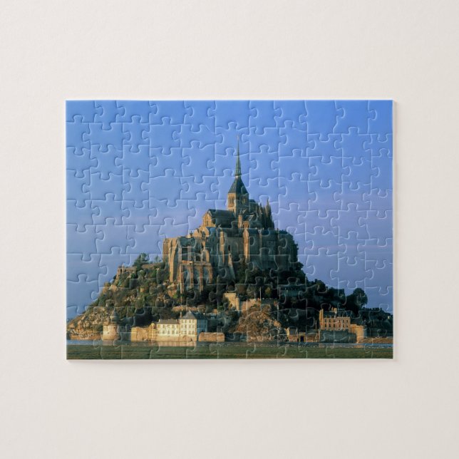 Mont St Michel, Manche, Normandie, Frankrike Pussel (Horisontell)