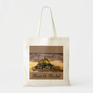 Mont St. Michel, Normandie Frankrike Totebag Tygkasse