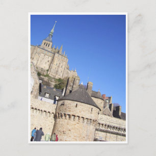 Mont St Michel, Normandie, Frankrike Vykort