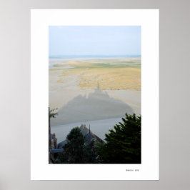 MONT ST MICHEL Poster SKUGGEN