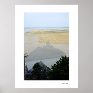 MONT ST MICHEL Poster SKUGGEN