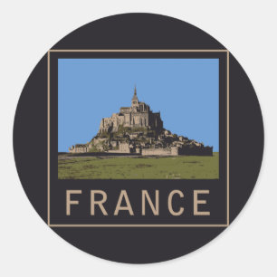 Mont St. Michel Runt Klistermärke