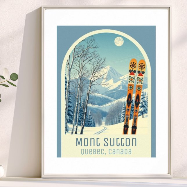 Mont Sutton Quebec Canada ski vacation Poster (Skapare uppladdad)