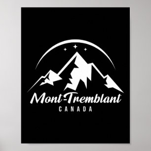 Mont-treblant Canada Ski Resort Skiing Snowboardi Poster
