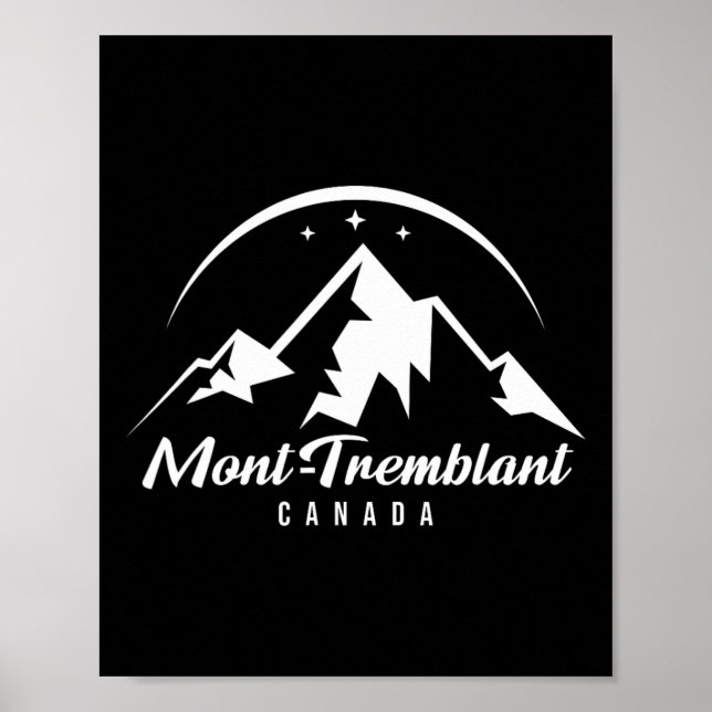 Mont-treblant Canada Ski Resort Skiing Snowboardi Poster (Framsidan)