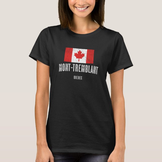 Mont-Tremblant - CANADA CANADIAN Flagga Merc T Shirt (Framsida)