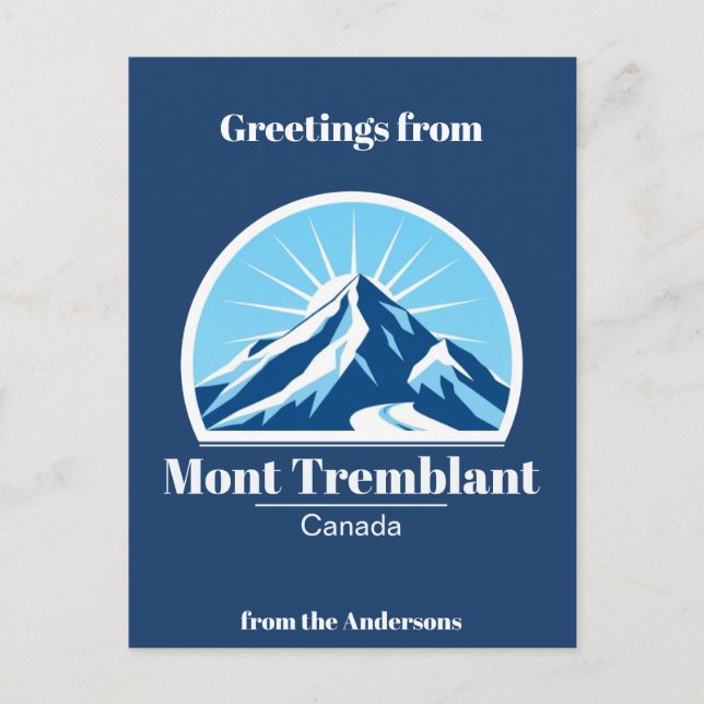 Mont Tremblant Canada ski resort Postcard Vykort (Framsida)