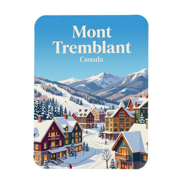Mont Tremblant Kanada Magnet (Vertikal)