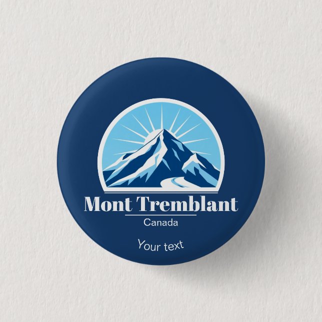 Mont Tremblant Kanada present souvenir tillbehör  Knapp (Framsida)