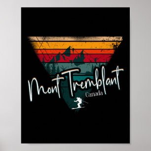 Mont Tremblant Kanada Skidort Quebec Skidning Sou Poster