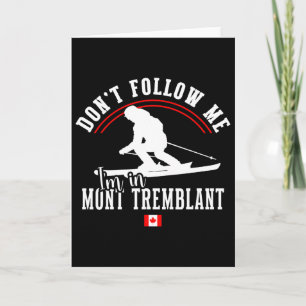 Mont Tremblant Kanada Skidort Quebec Skidning Souv Kort