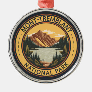 Mont Tremblant National Park Canada Badge Julgransprydnad Metall