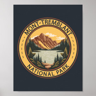 Mont Tremblant National Park Canada Badge Poster