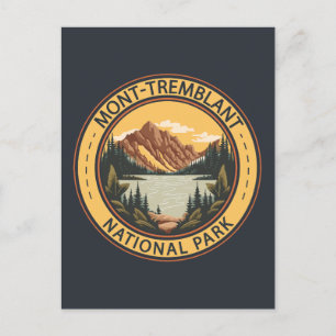 Mont Tremblant National Park Canada Badge Vykort