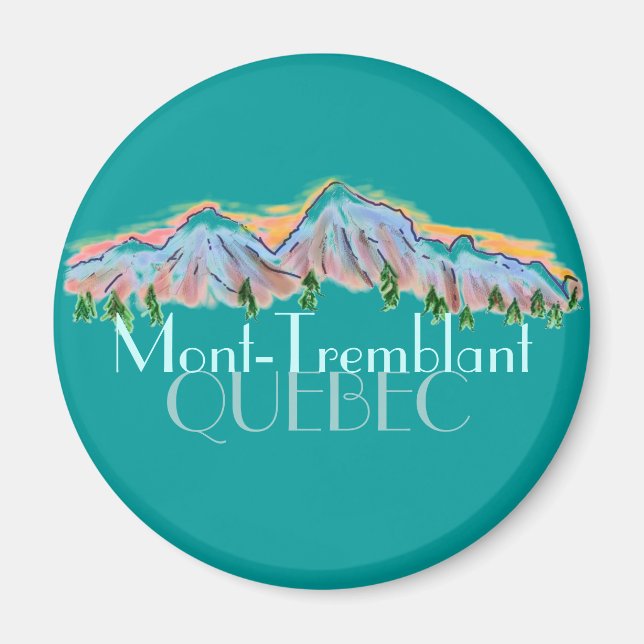 Mont Tremblant Quebec bergsmagnet Magnet (Framsidan)
