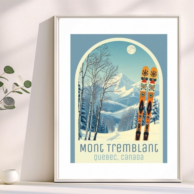 Mont Tremblant Quebec Kanada skidresaaffisch Poster (Skapare uppladdad)