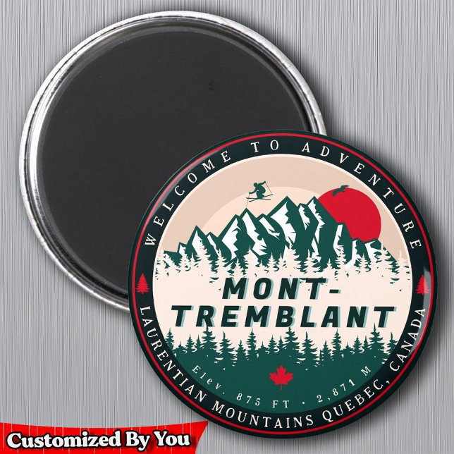 Mont-Tremblant Quebec Laurentian Mountains Kanada Magnet (Skapare uppladdad)