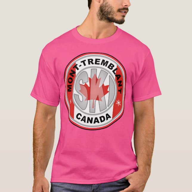 Mont-Tremblant Ski Canada Active T Shirt (Framsida)