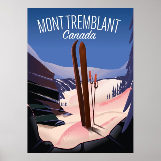 Mont Tremblant Ski Kanada Poster (Framsidan)