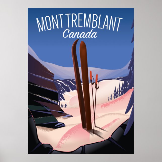 Mont Tremblant Ski Kanada Poster (Framsidan)
