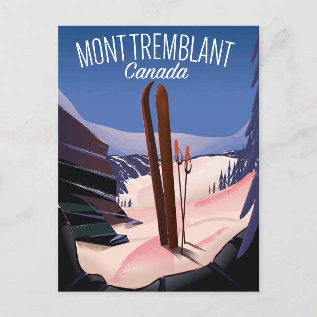 Mont Tremblant Skid Kanada Vykort (Framsida)