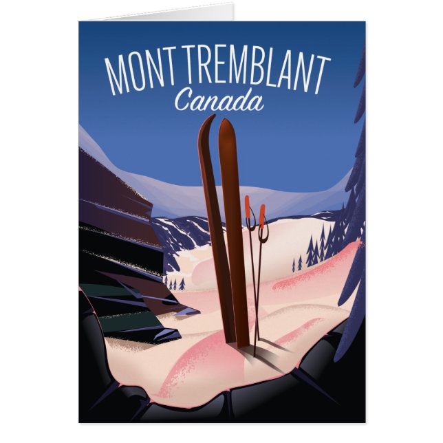 Mont Tremblant Skida Kanada Hälsningskort (Framsidan)